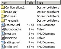 Fichiers contenus dans un document texte