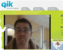qik permet de transformer son mobile en serveur de streaming live. 
