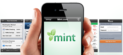 mint.com propose une application mobile pour gérer ses finances 