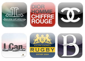 icônes d'applications iphone de marques de luxe 