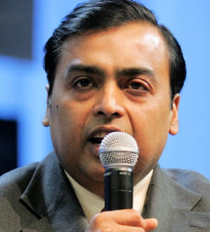 mukesh ambani, président de reliance industries. 
