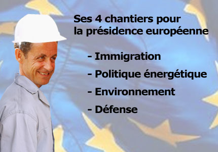 Les 4 chantiers de Sarkozy pour sa présidence européenne