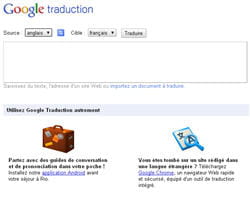 le service de traduction automatique de google 