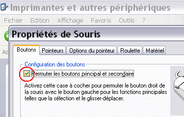 La souris du gaucher