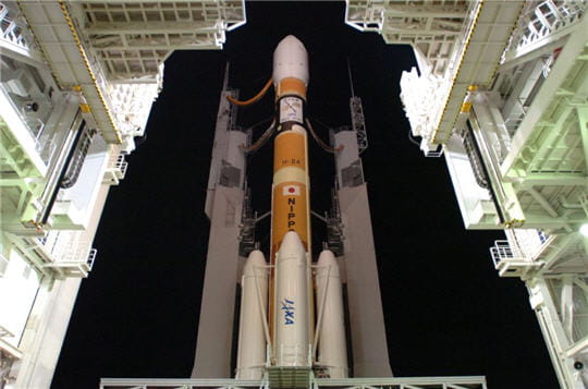 la sonde 'kaguya' a pris son envol le 14 septembre 2007 à bord de la fusée