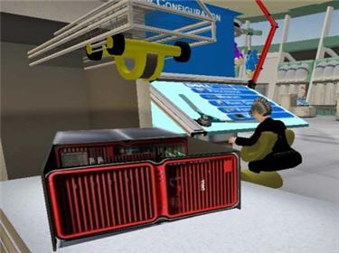 Modèle Dell dans son usine virtuelle