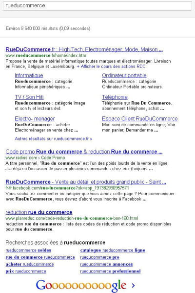 Quand Google.fr affiche des bizarreries pour la requête "Rue du commerce" Rueducommerce-solutions-seo-referencement-1173139
